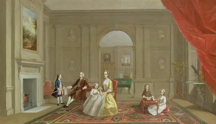 La famille John Bacon, vers 1742-43